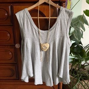 Free People Gray Tank size L